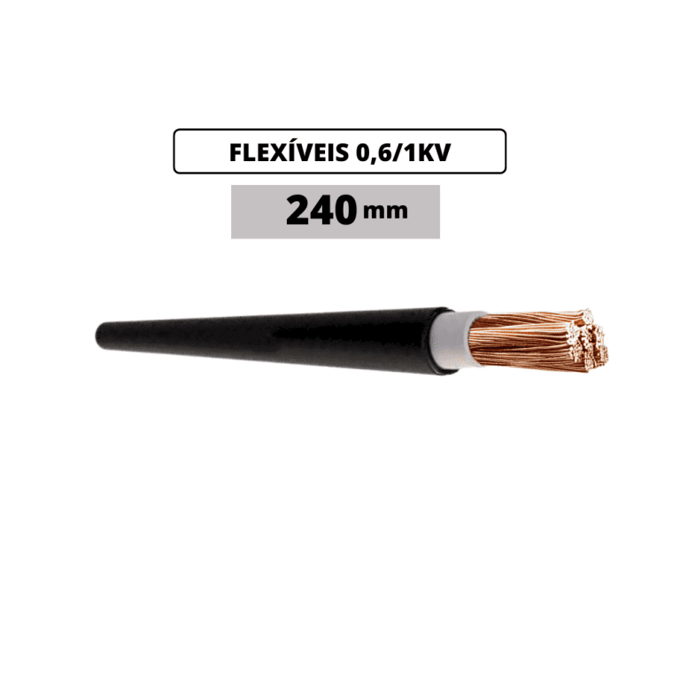 Cabo de cobre flexivel 240 mm2 1 kV